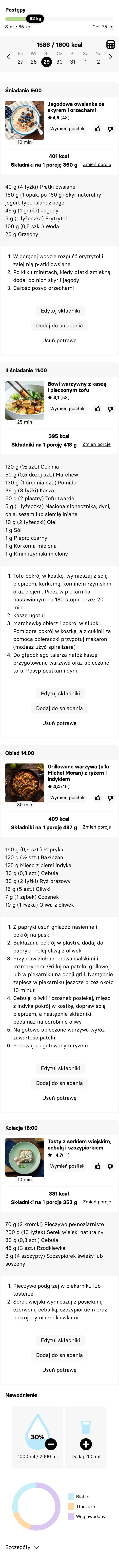 Przykładowy jadłospis